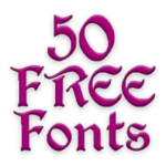 free fonts 50 pack 3 android application logo